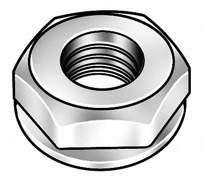 Lock Nut Zinc-Plated #10-32 PK100