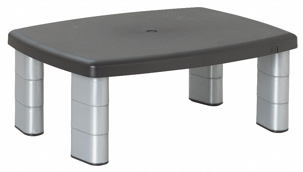 1AYD8 - Adjustable Monitor Stand Black/Silver