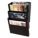 WALL FILE, 3 COMPARTMENTS, STEEL, BLACK, HANGING/SCREW IN, 18 7/8 IN OVERALL H, LETTER