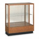 Display Case, Walnut, 40x36x14 In