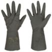 Neoprene Chemical-Resistant Gloves with Flocked Cotton Liner, Unsupported
