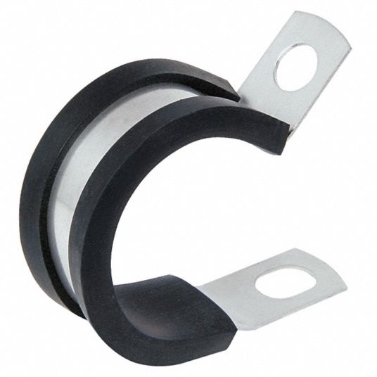 GRAINGER APPROVED Clamp, Loop Strap, Cushioned Cable Clamp, 304