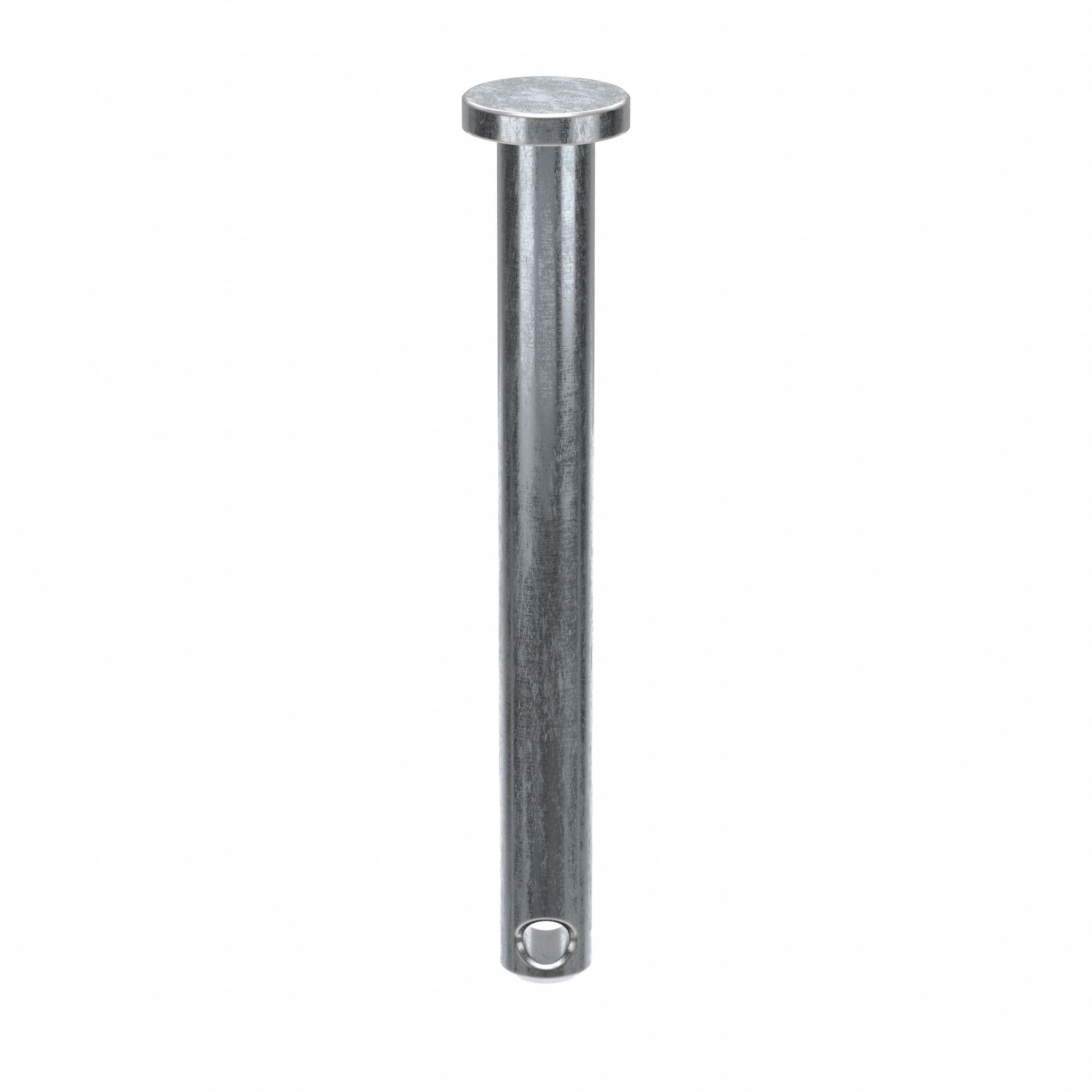 Clevis Pin, 1 3/4 in L 3/16in dia, PK25: Inch, 3/16 in Pin Dia, 1 3/4 in Shank Lg, Steel, 25 PK