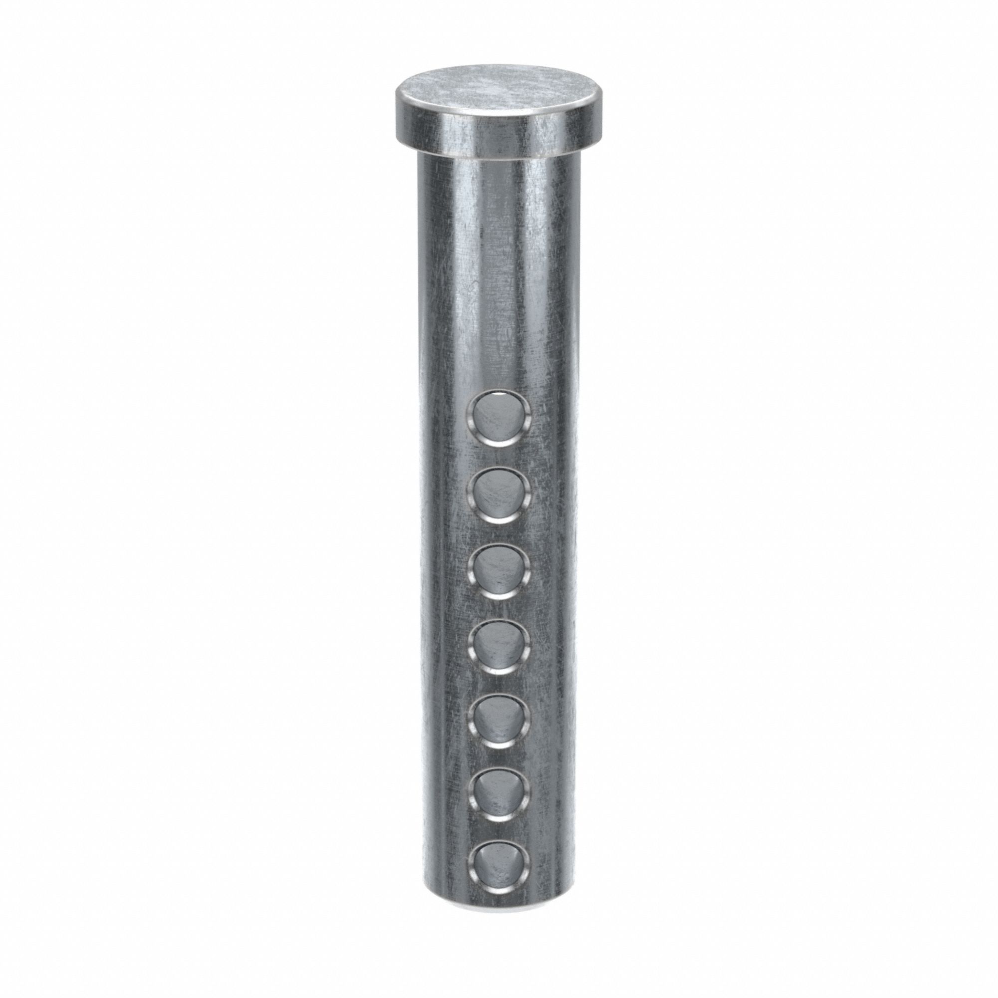 Clevis Pin, 2 1/2 in L 0.5in dia, PK10: Inch, 1/2 in Pin Dia, 2 1/2 in Shank Lg, Adj Clevis Pin, 10 PK