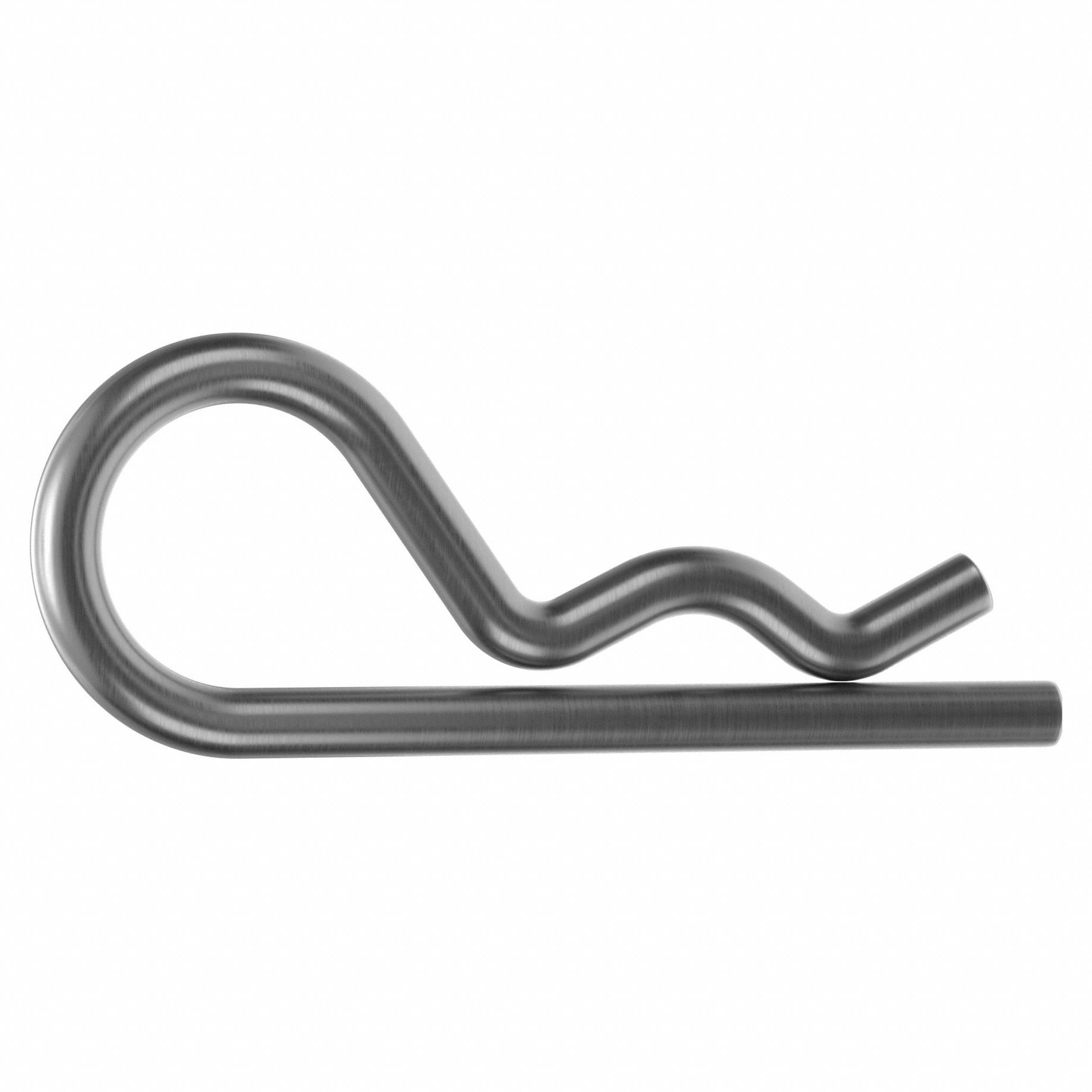 Cotter Pin, 1/8 in dia, 1 15/16 in L, PK10: Bridge, Inch, 1/8 in Pin Dia, 1 15/16 in Shank Lg, 10 PK