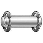 CLEVIS PIN,HDLSS,3/16 X1 17/32,W/2 RINGS