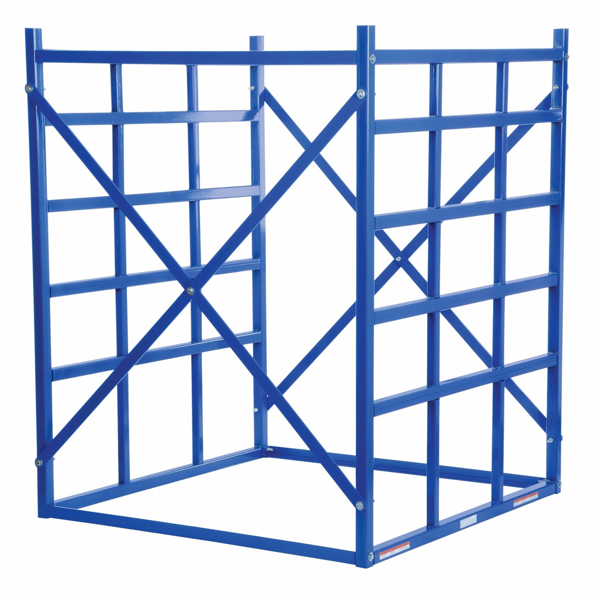 LONG BAR PIGEON HOLE RACK, STARTER, 48 IN X 48 IN X 60 IN, 15 BAYS, BLUE, HORIZONTAL