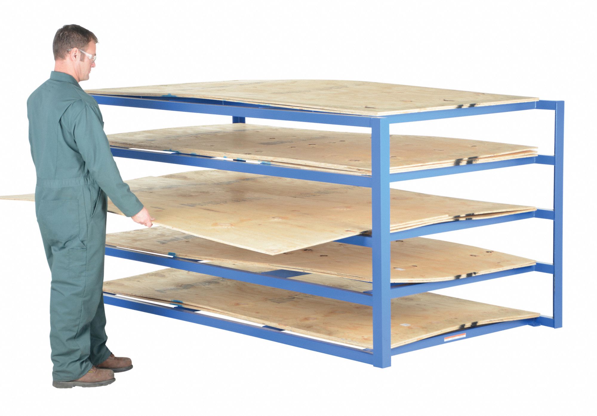 GRAINGER APPROVED Starter, Horizontal Sheet Storage Rack, Decking
