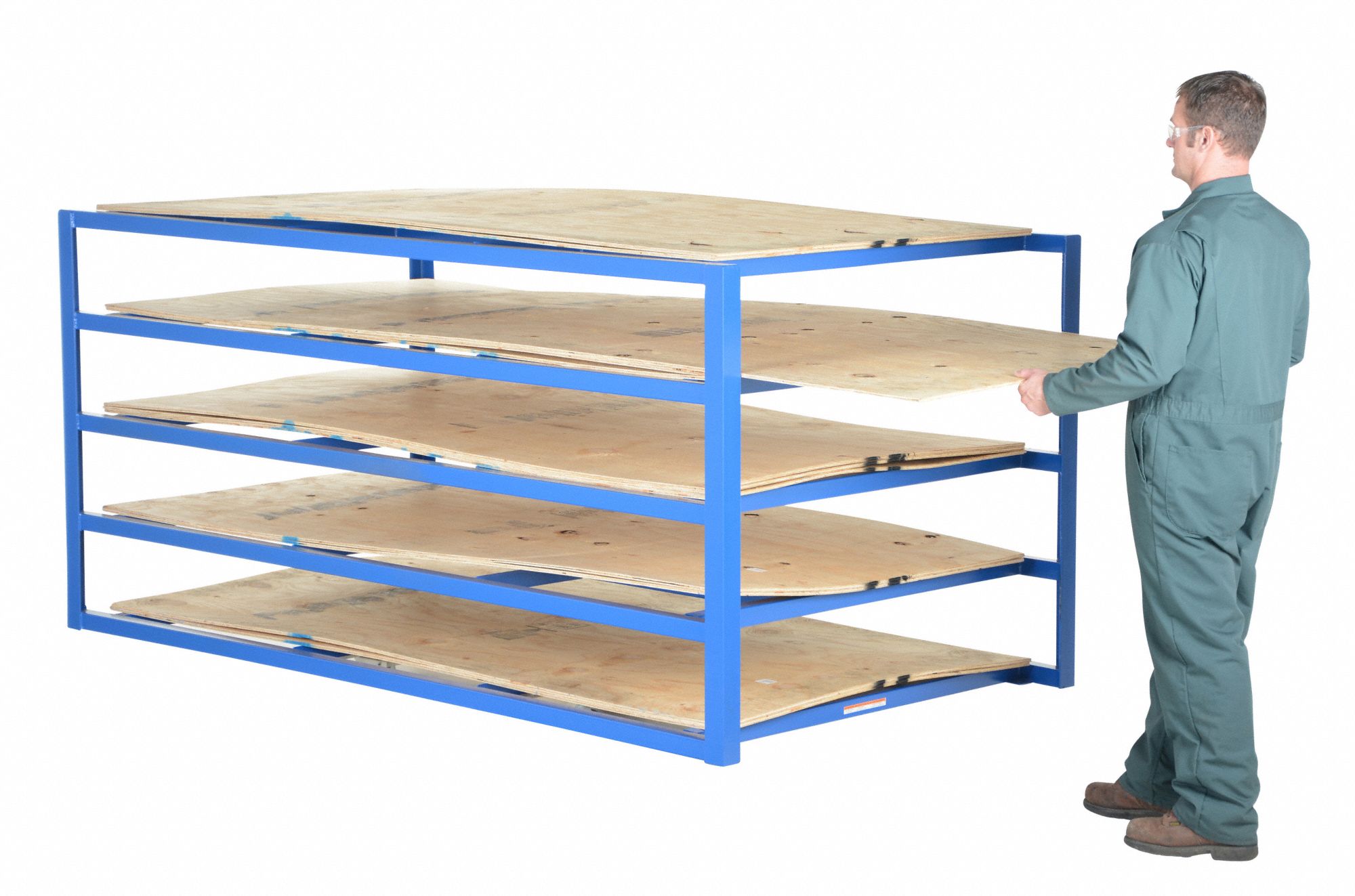GRAINGER APPROVED Starter, Horizontal Sheet Storage Rack, Decking