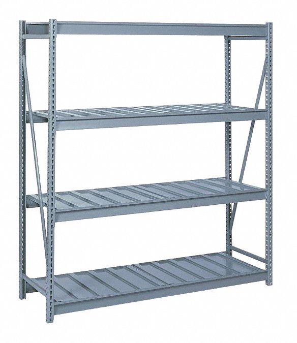 BULK RACK,STARTER,96"H,72"W,36"D,GRAY