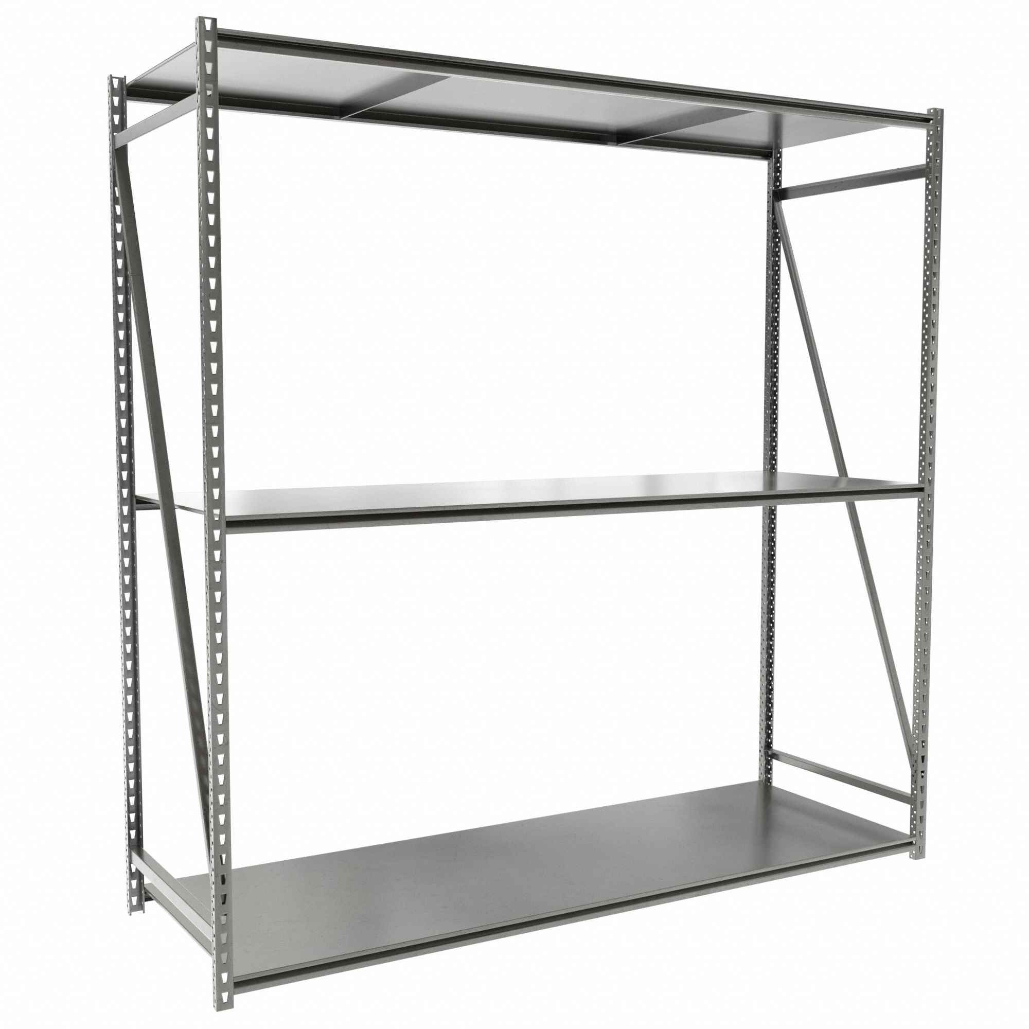 BULK STORAGE RACK, STARTER, MEDIUM-DUTY, 72 IN X 24 IN X 72 IN, PARTICLEBOARD, 3 SHELVES