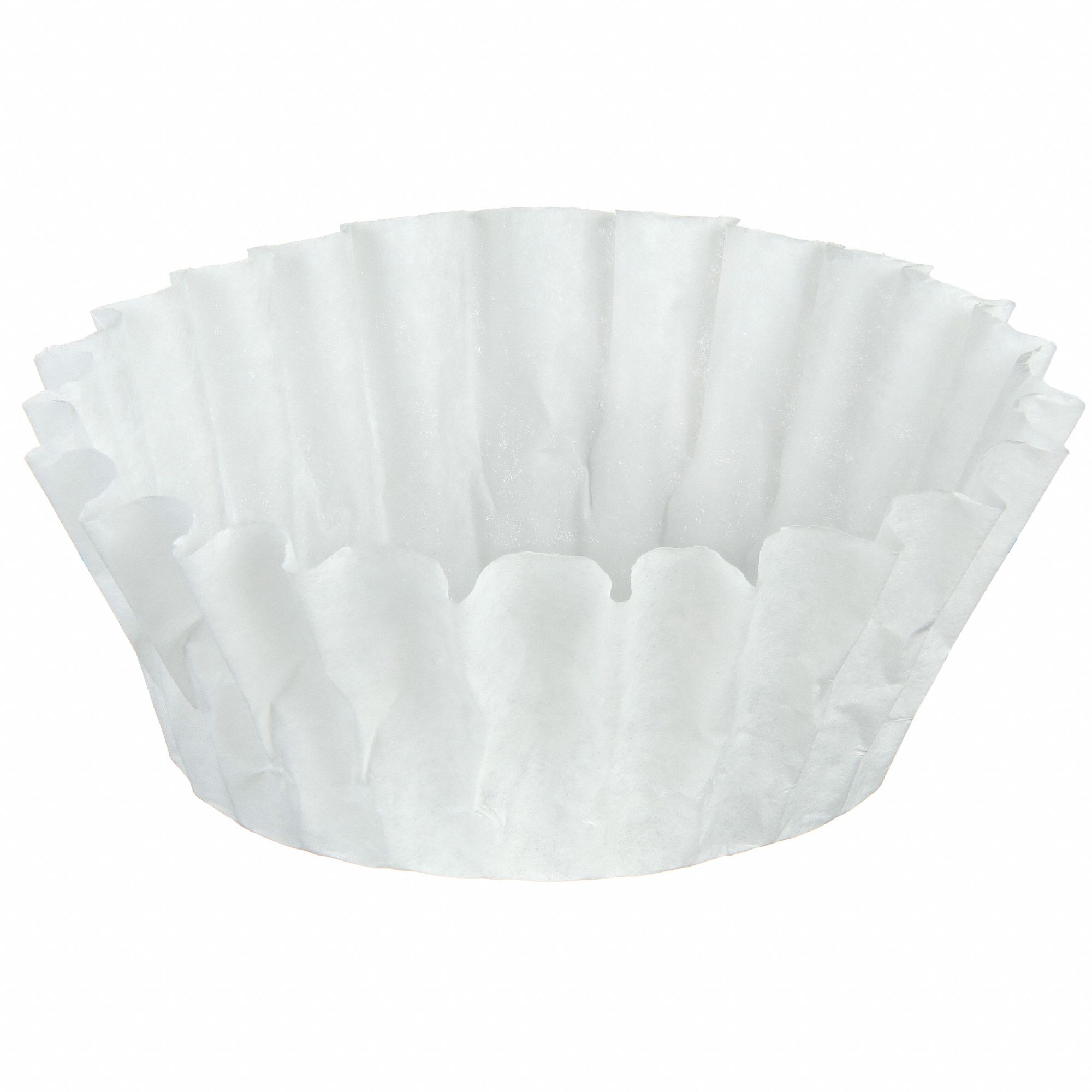 Coffee Filter: 4 1/4 in Base Dia, 9 3/4 in Flat/Top Dia, Basket, 1, 000 PK