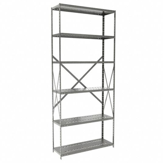 HALLOWELL, Starter, Medium-Duty, Metal Shelving - 1BGL2|4511-12HG ...