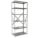 INDUSTRIAL SHELVING, HEAVY-DUTY, OPEN, 400 LB CAPACITY, 6 SHELVES, GREY, 18 IN