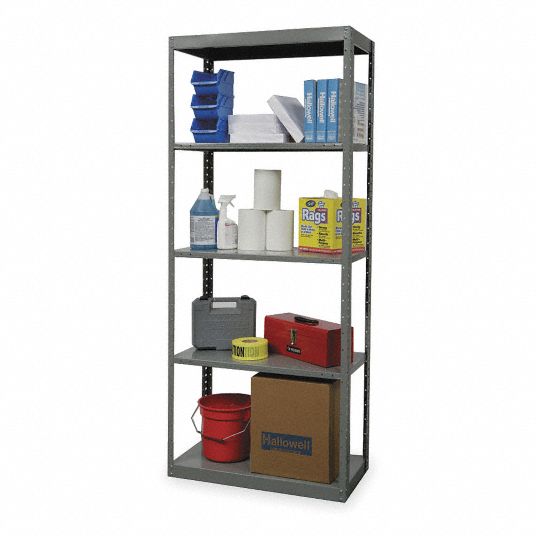 HALLOWELL, Standalone, Heavy-Duty, Metal Shelving - 1BLL2|DT5510-24HG ...