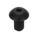 SOCKET HEAD CAP SCREW, #6-32 THREAD SIZE, ¼ IN L, BUTTON, BLACK OXIDE, STEEL, UNC, 100 PK