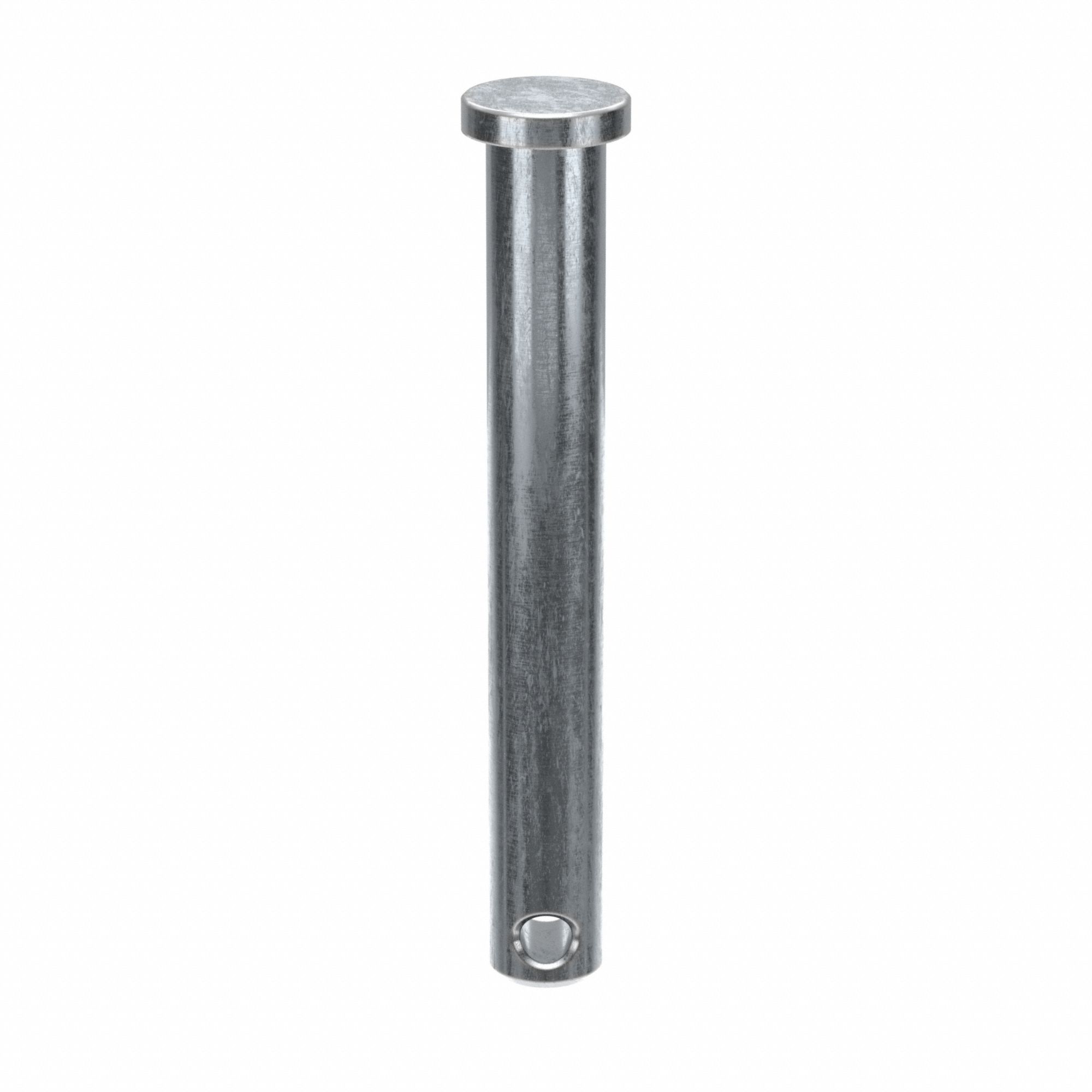 Clevis Pin, 2 3/8 in L 5/16in dia, PK25: Inch, 5/16 in Pin Dia, 2 3/8 in Shank Lg, Steel, 25 PK