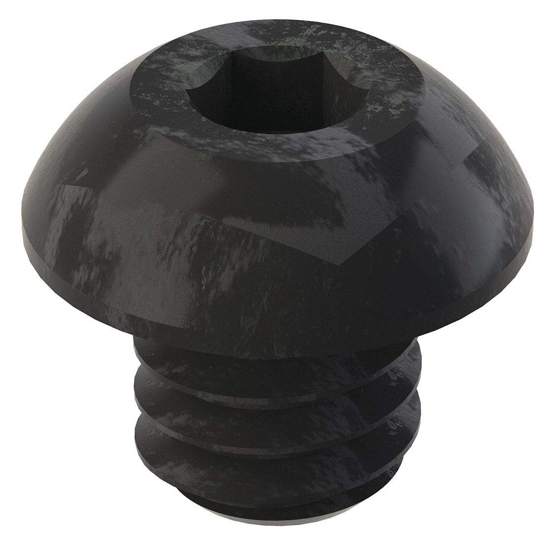 Socket Head Cap Screw: 1/4"-20 Thread Size, 1/4 in Lg, Button, Black Oxide, Alloy Steel, 50 PK