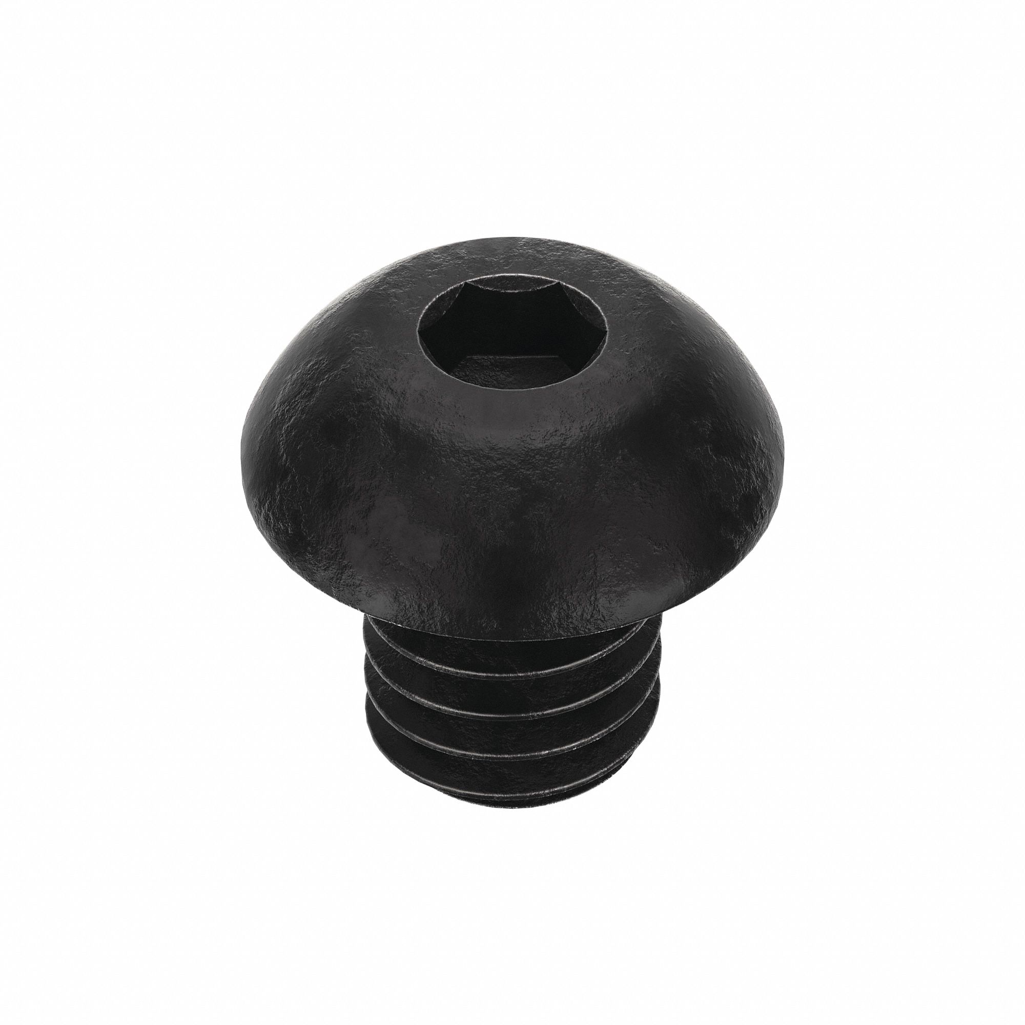Socket Head Cap Screw: 5/16"-18 Thread Size, 3/8 in Lg, Button, Black Oxide, Alloy Steel, 100 PK