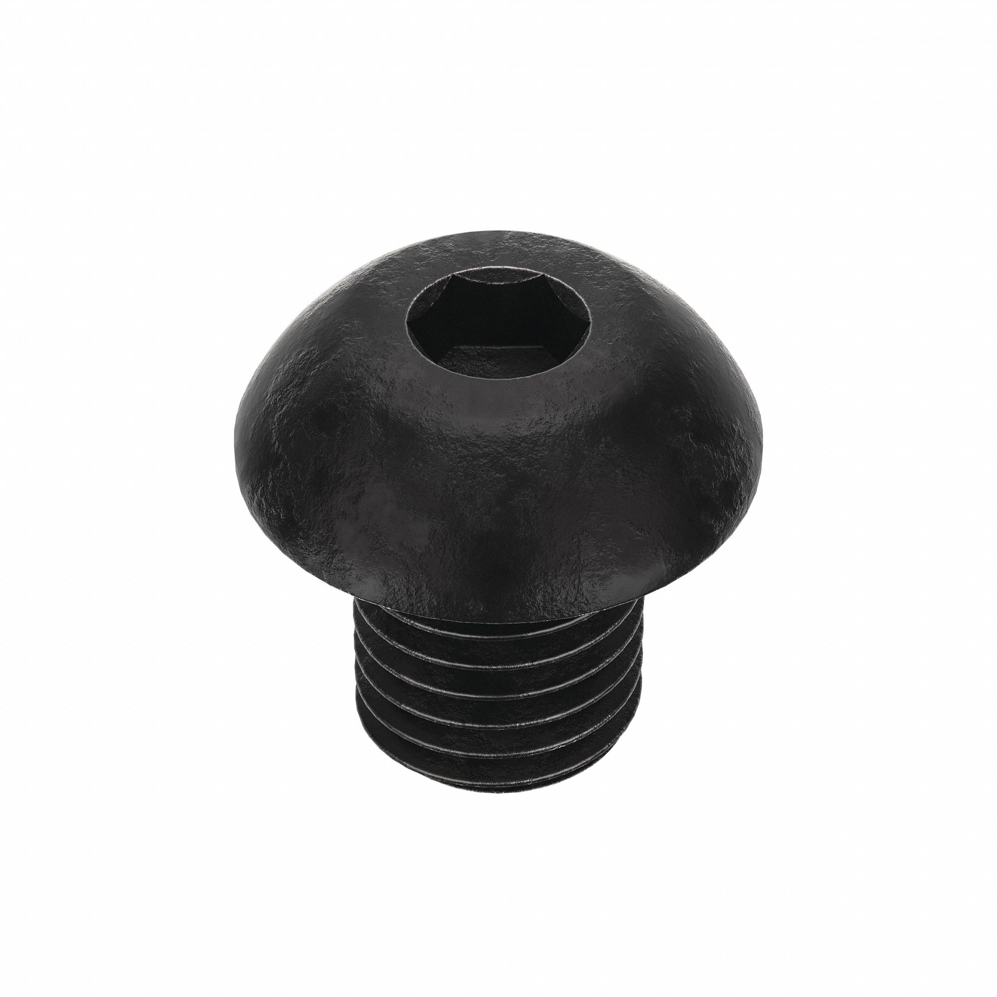 Socket Head Cap Screw: 5/16"-24 Thread Size, 3/8 in Lg, Button, Black Oxide, Alloy Steel, 100 PK