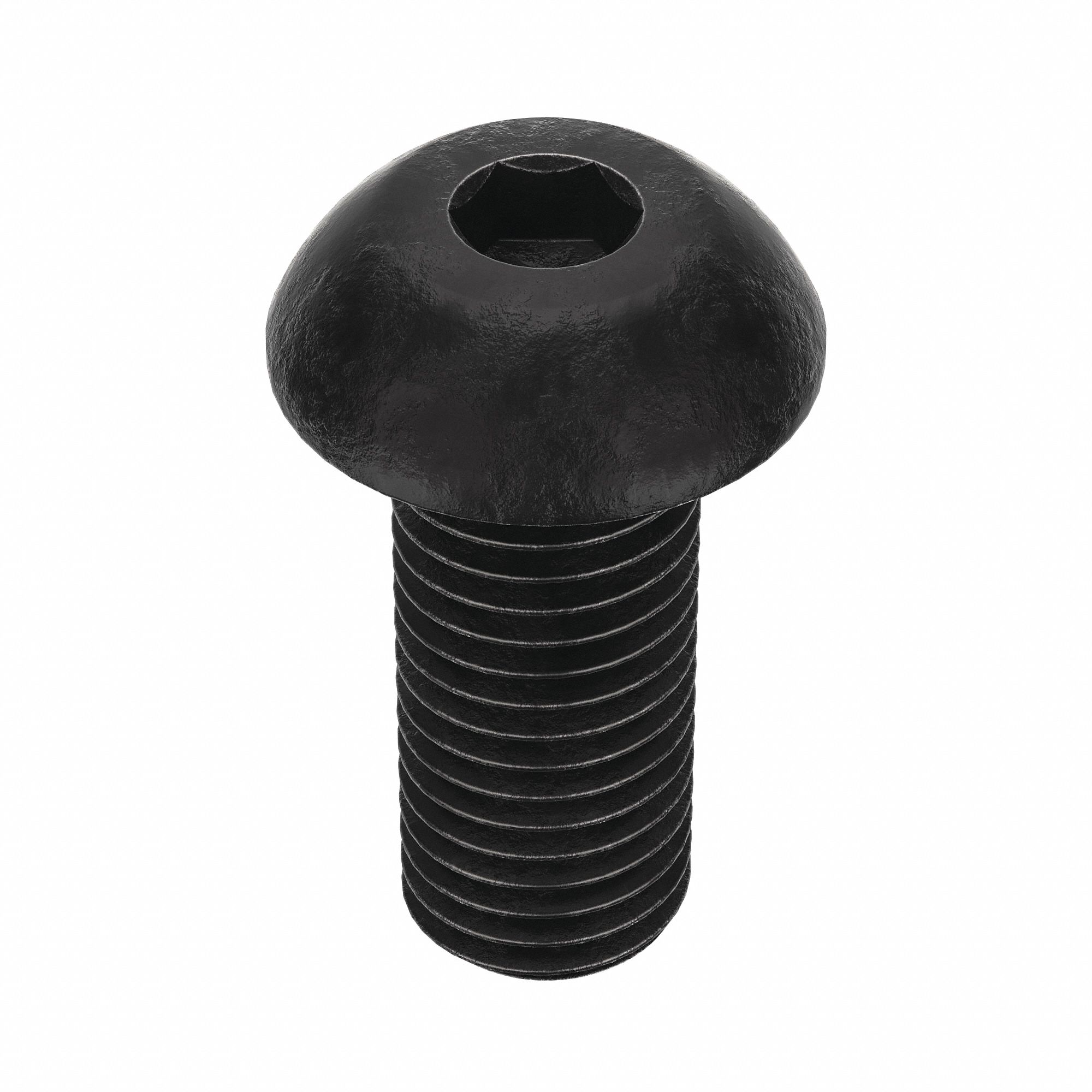 Socket Head Cap Screw: 5/16"-24 Thread Size, 3/4 in Lg, Button, Black Oxide, Alloy Steel, 100 PK
