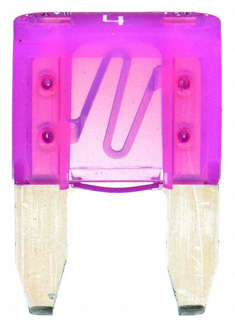 AUTOMOTIVE FUSE, 4 AMPS, 32V DC, PINK, NONINDICATING, 5 PK