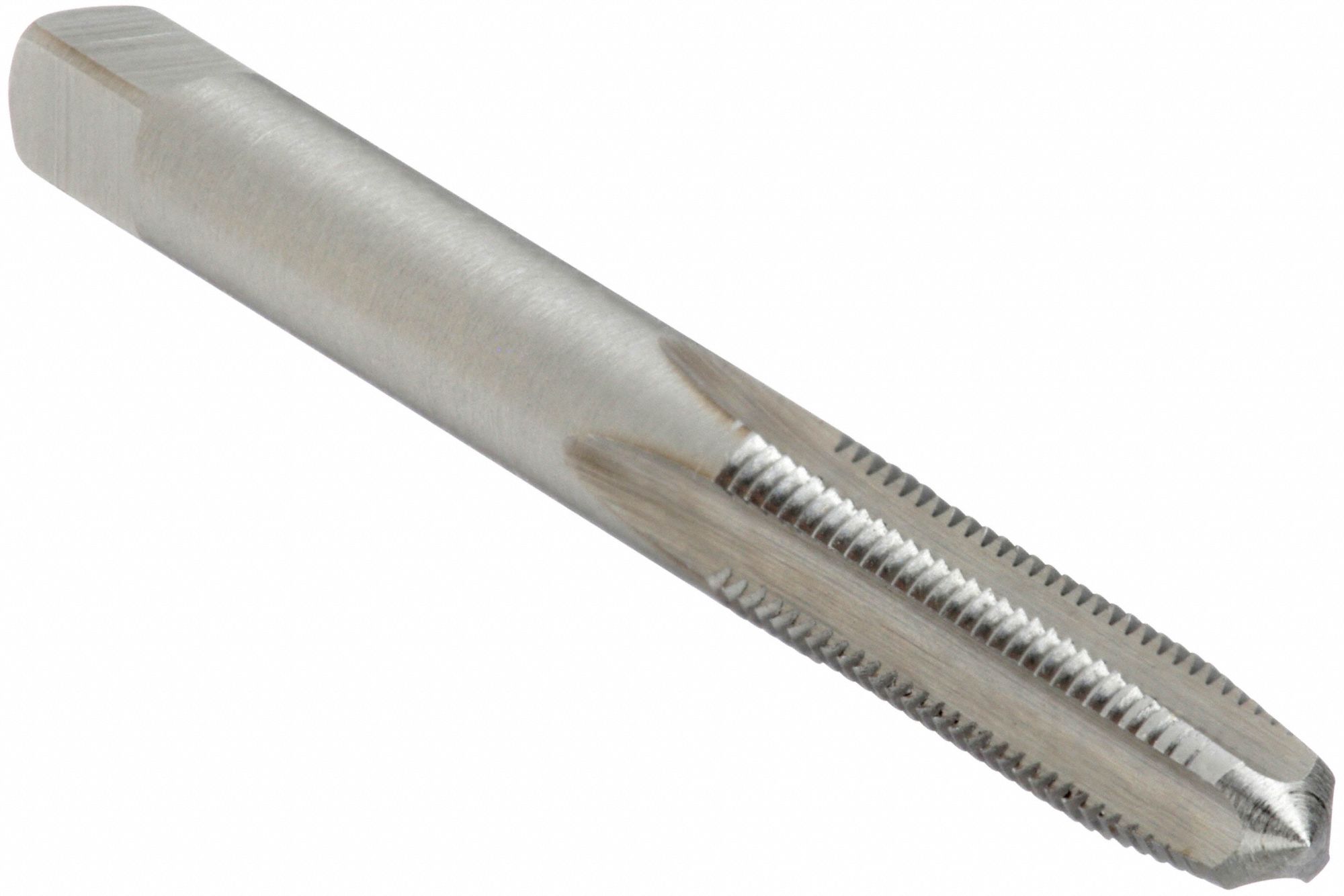 TARAUD À MAIN 5353, SANS ENDUIT, 0  ° , ACIER RAPIDE, M4X0,7, TIGE DROITE, 54,102 MM L, TIGE 1-19/50 PO, MÉTRIQUE