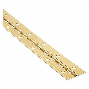 CONTINUOUS,HINGE,BRASS,1-1/2 INX6FT