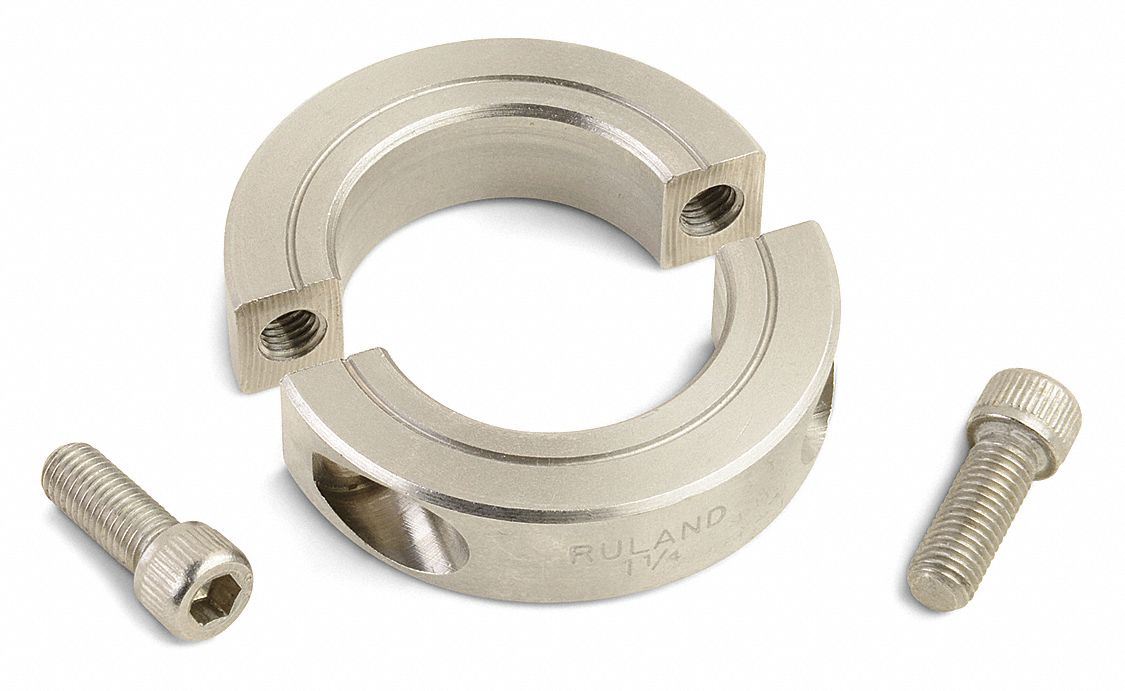 Shaft Collar Clamp 2 Pieces SS 7/16 in 2Pc 
