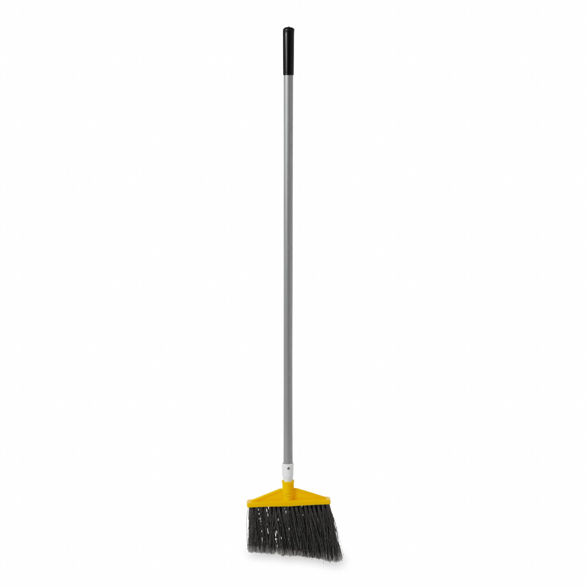 RUBBERMAID COMMERCIAL PRODUCTS Synthetic Angle Broom, 10 1/2 in Sweep Face 1CF98FG638500GRAY