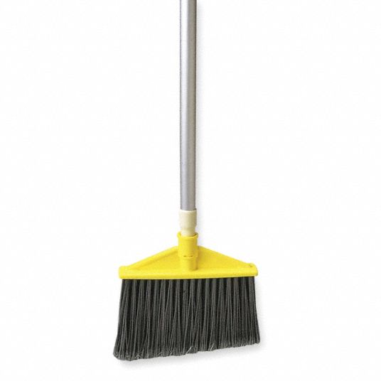 Rubbermaid Aluminum Handle Angle Broom, Gray