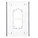 SECURITY WALL PLATE,1 GANG,WHITE,AB