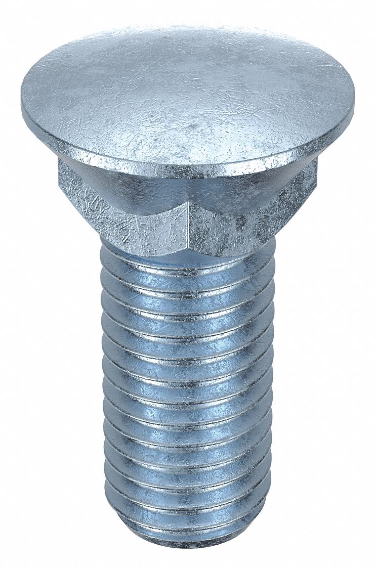 PLOW BOLT, STEEL, GRADE 5, ZINC PLATED, ⅝