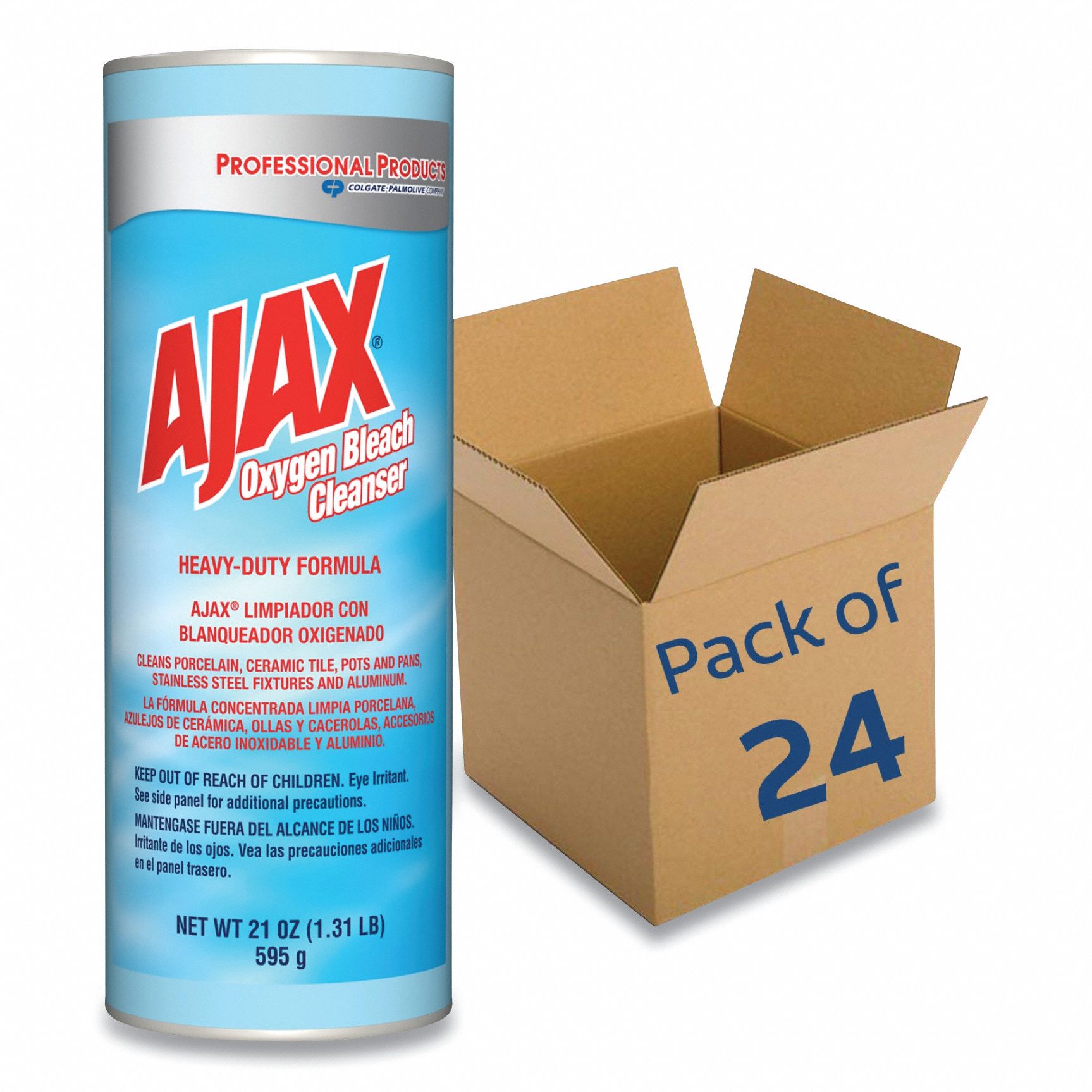 AJAX Bathroom Cleaner Canister, 21 oz Container Size, Ready to Use