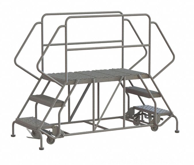 TRI-ARC, 3 Steps, 30 In, Rolling Work Platform - 1CJK7|WLDS132447 ...