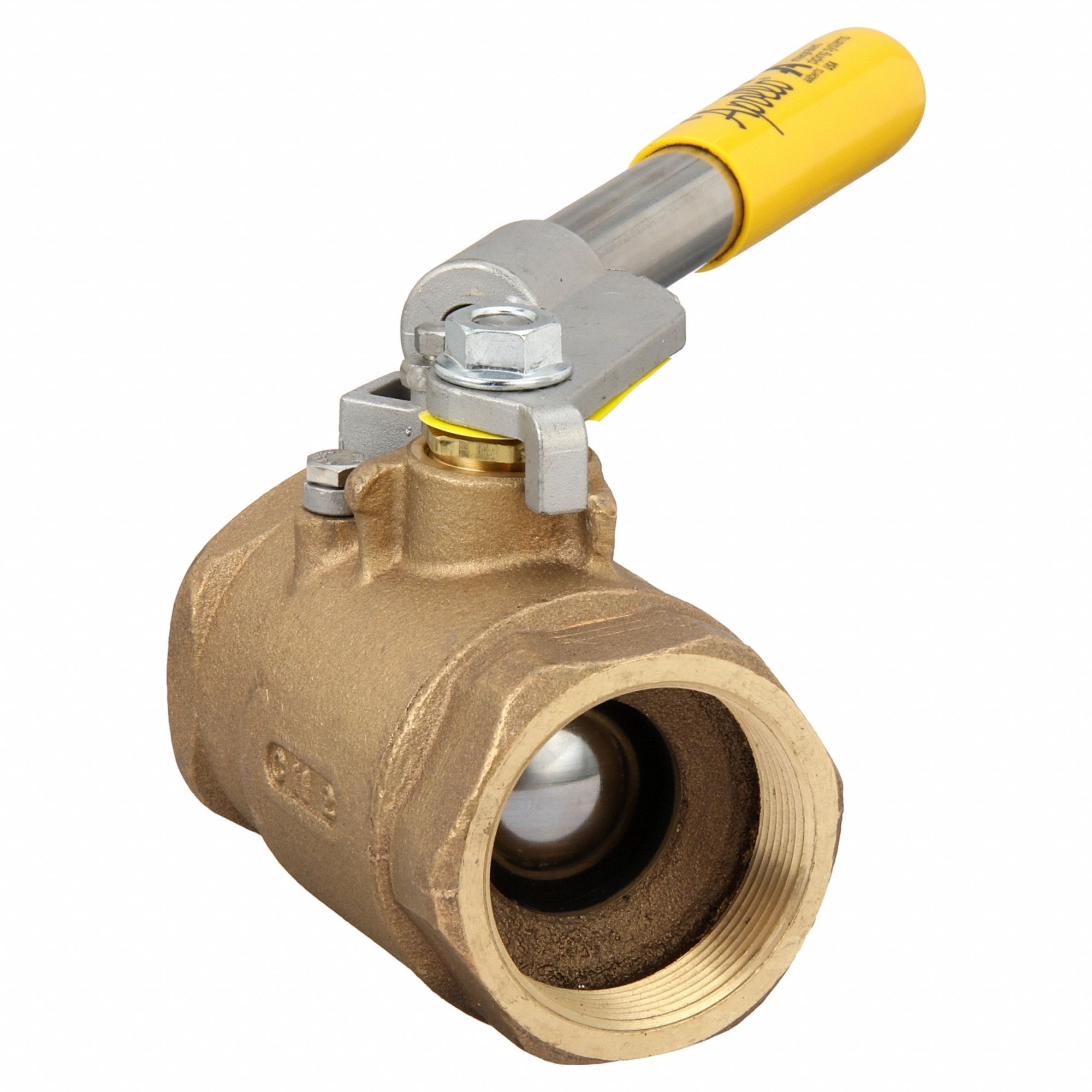 Manual Two-Way Ball Valve: 2 in, Bronze, Straight, FNPT x FNPT, 600 psi Max. Pressure (CWP)