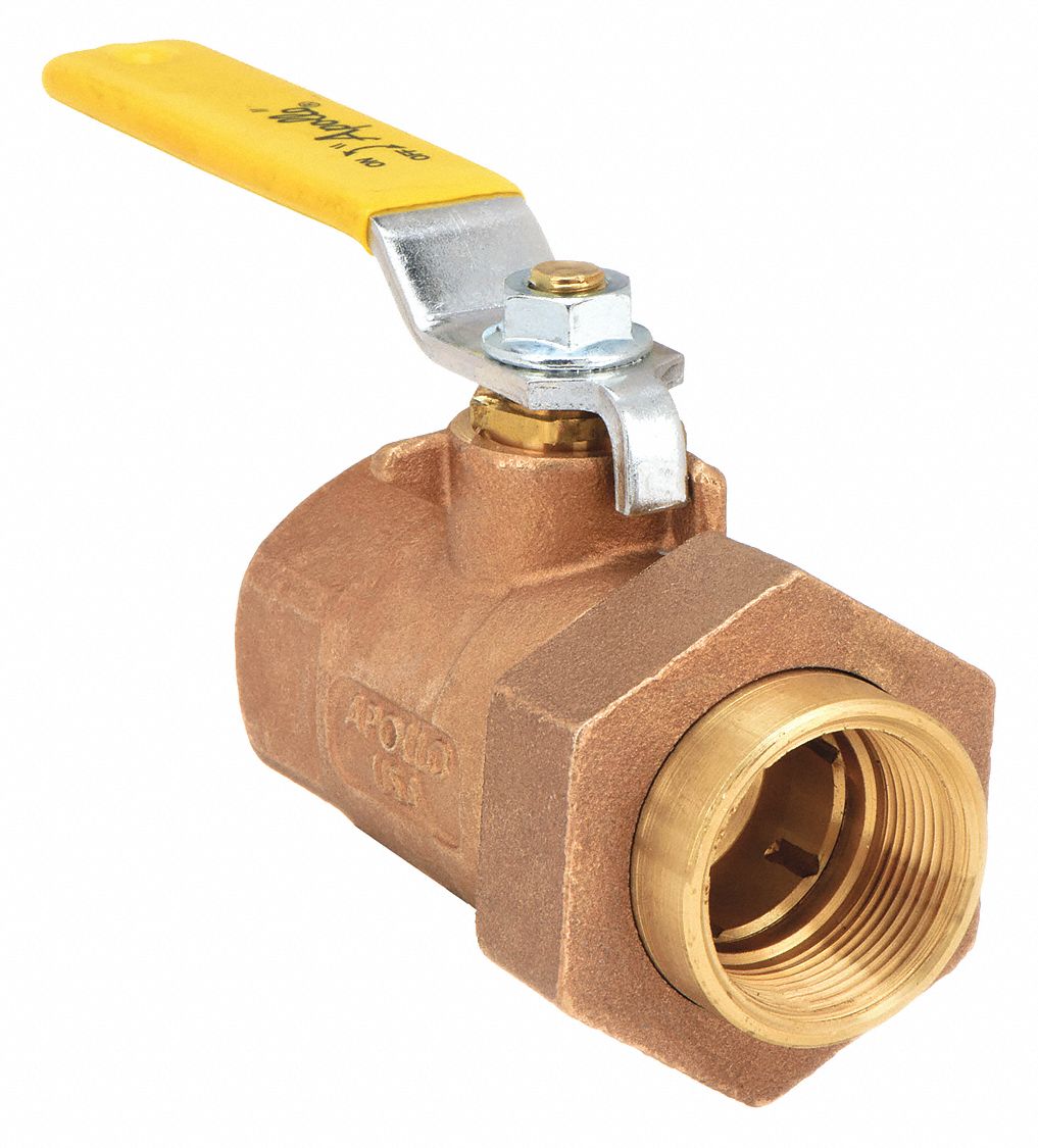 MANUAL TWO-WAY BALL VALVE: ¾ IN, BRONZE, STRAIGHT, FNPT X FNPT, 600 PSI MAX