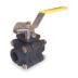 Carbon Steel 2-Way Ball Valves, 3 Piece Valve Structure