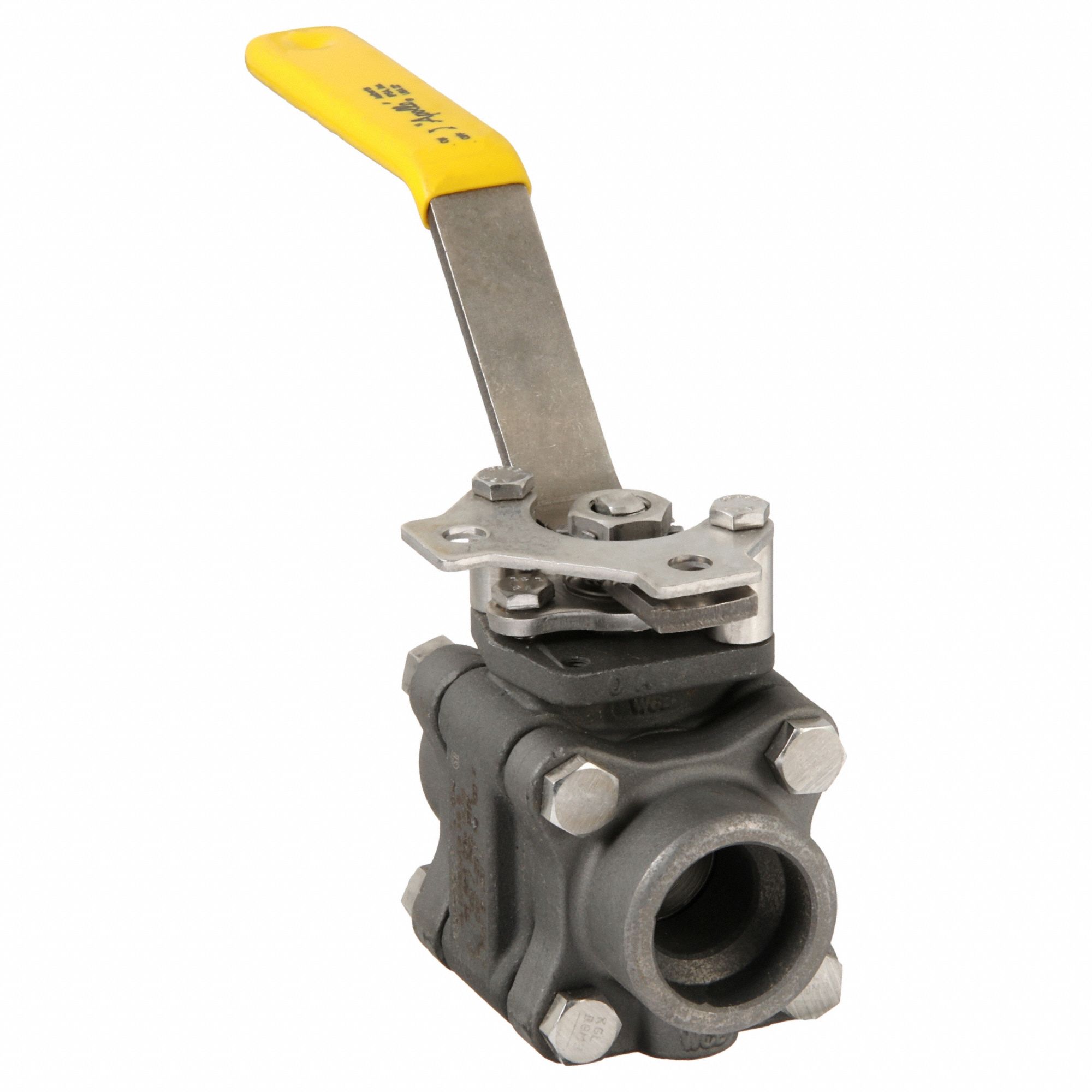Manual Two-Way Ball Valve: 1 in, Carbon Steel, Straight, Sweat x Sweat, Full Port Ball Port