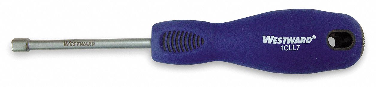 Solid Round Shank Nut Driver: Straight, Metric, Without Magnetized Tip, Tether Ready, Round