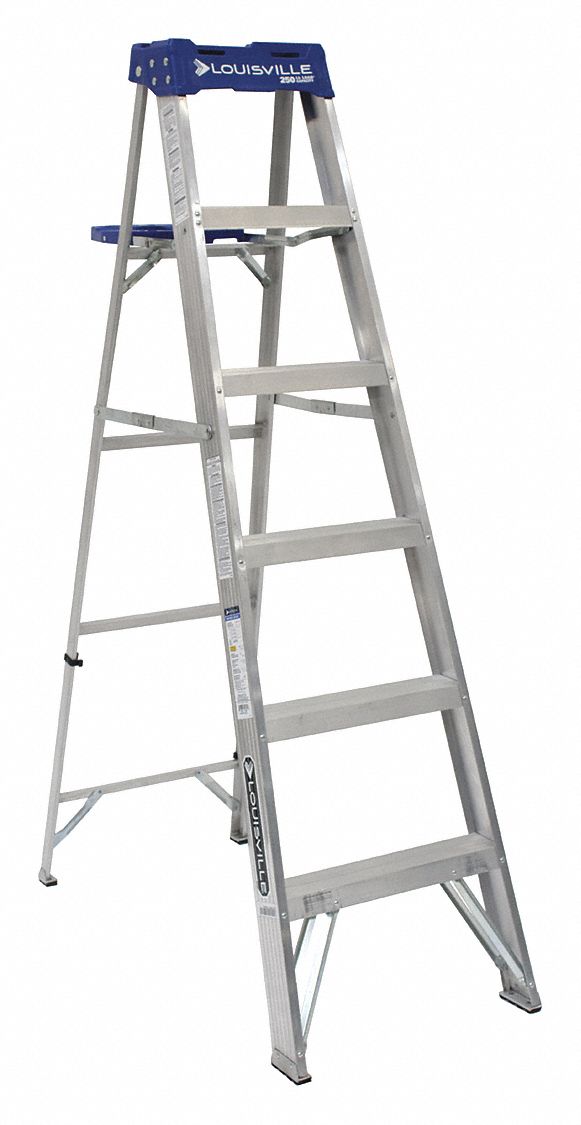 STEPLADDER,ALUMINUM,6 FT. H,250 LB. CAP.