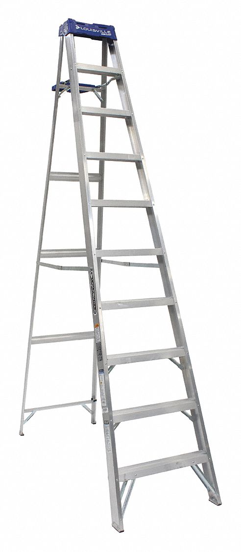 STEPLADDER,ALUMINUM,10 FT. H,250 LB CAP.