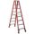 TWIN STEPLADDER, 8 FT LADDER SIZE, FIBREGLASS, 375 LB LOAD CAPACITY, 37 LB W