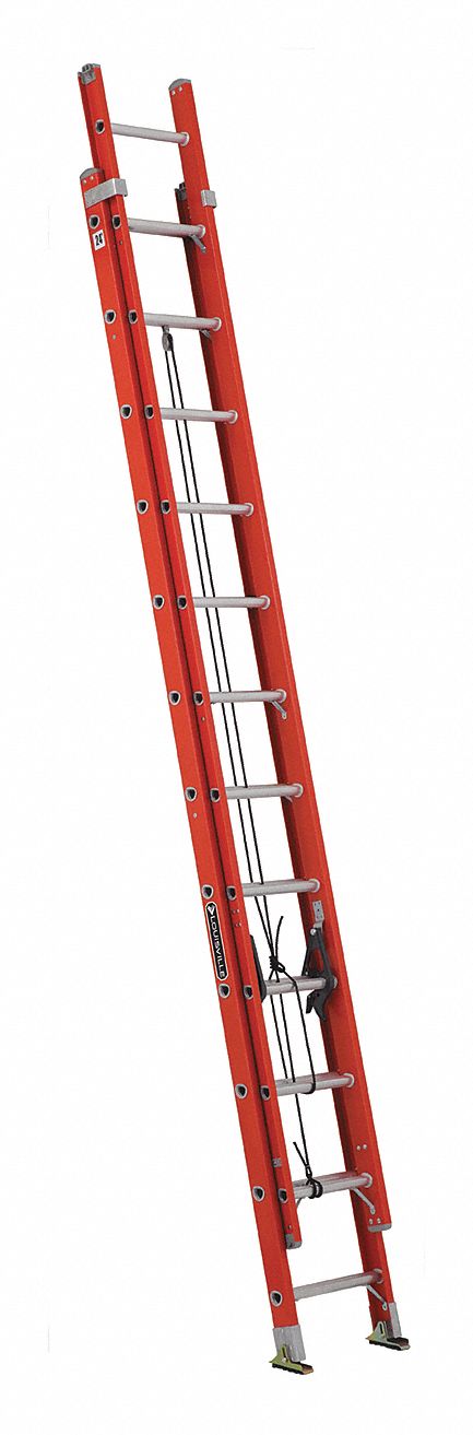 EXTENSION LADDER,FIBERGLASS,24 FT.,IA