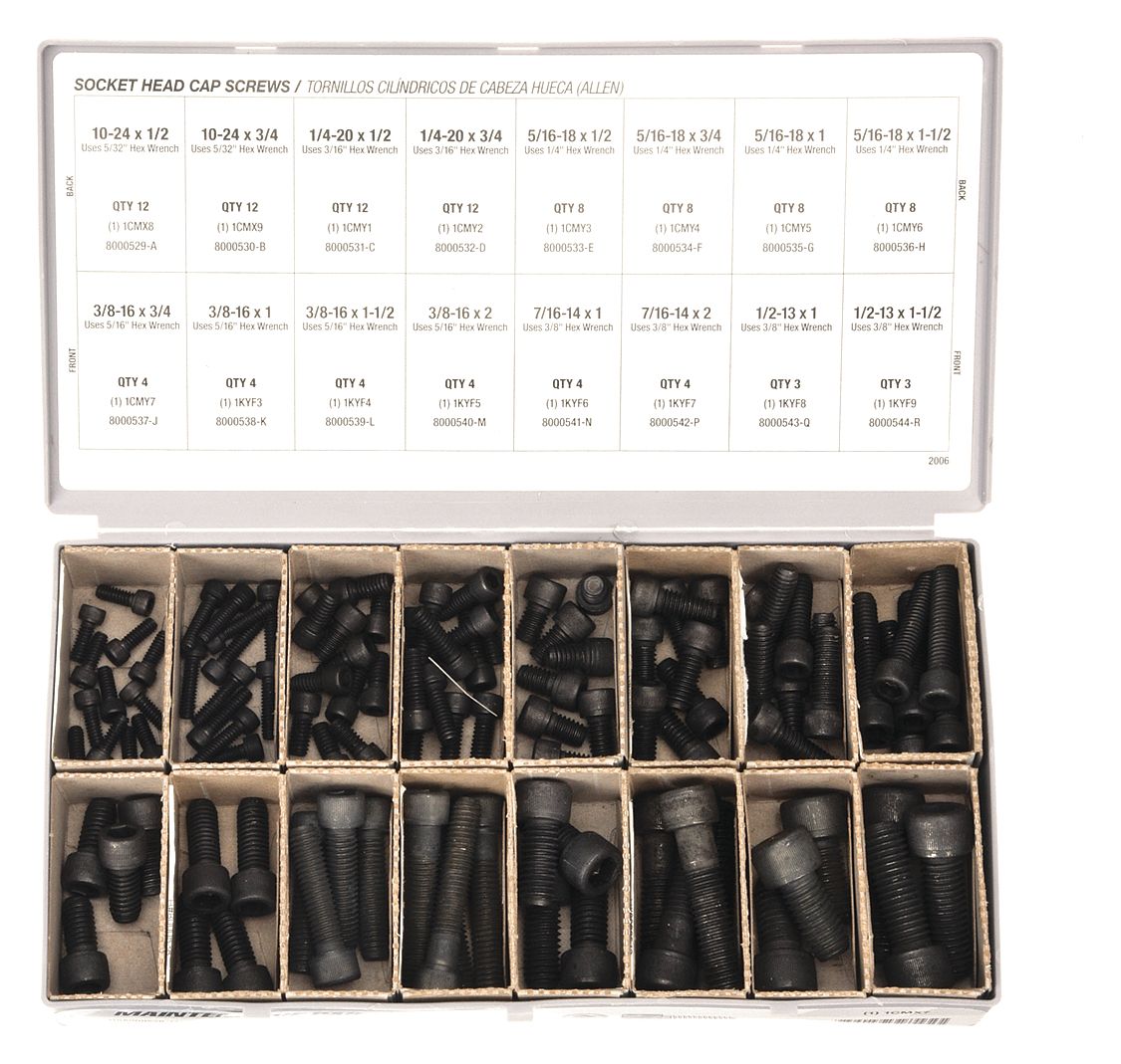 Socket Head Cap Screw Assortment Grainger