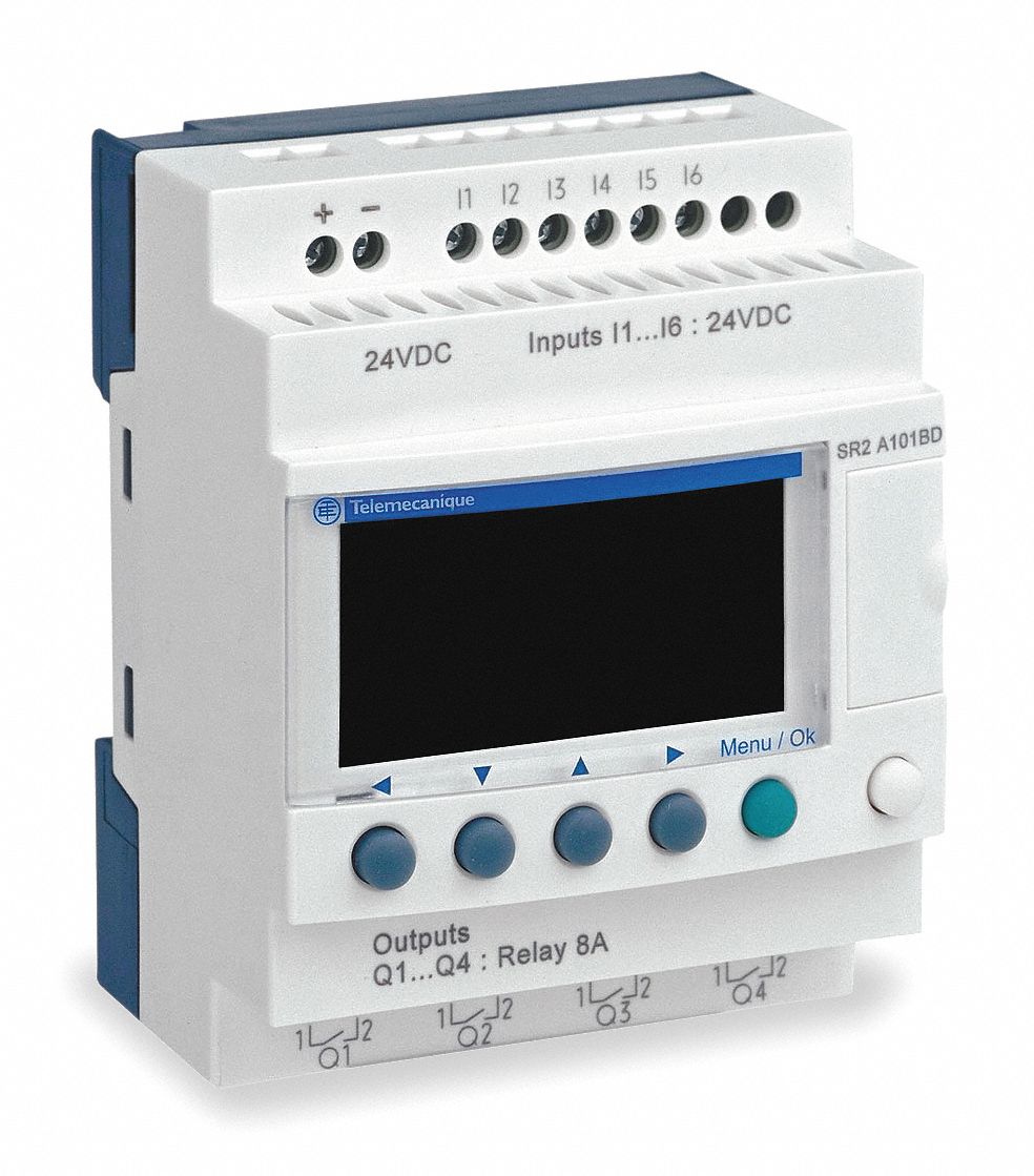 SCHNEIDER ELECTRIC Logic Relay, 100 to 240V AC Input Voltage, 8.0 A