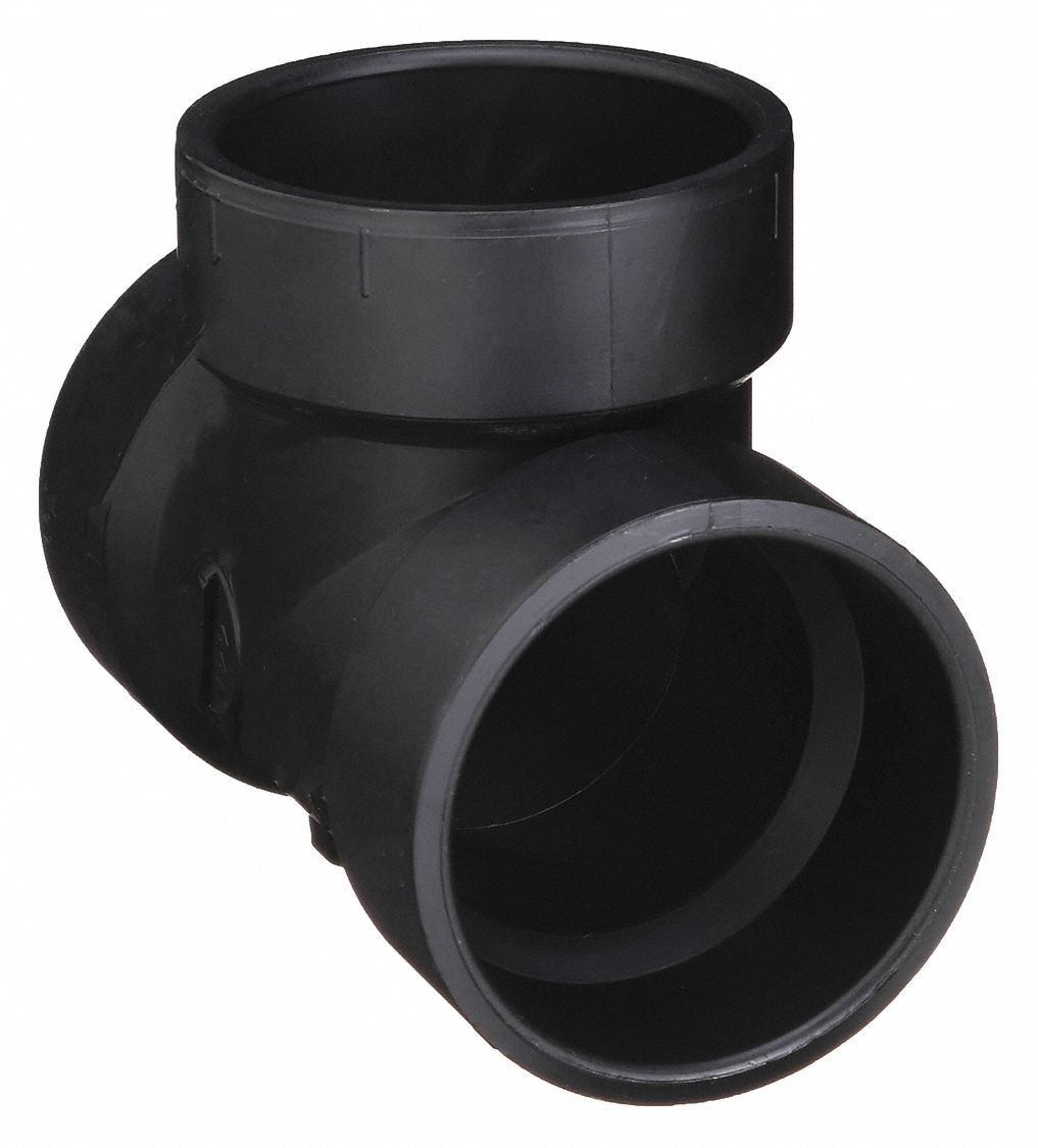 VENT TEE: 3 IN X 3 IN X 3 IN FITTING PIPE SIZE, SCHEDULE 40, BLACK