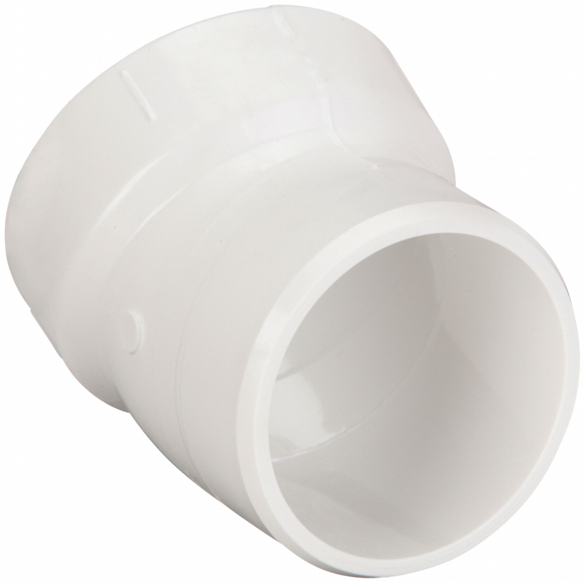 22½ °  STREET ELBOW: SCHEDULE 40, 1½ IN X 1½ IN FITTING PIPE SIZE, WHITE