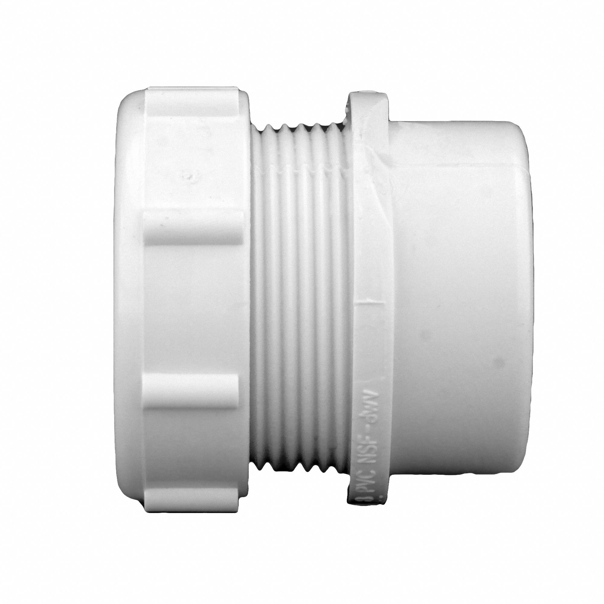 GRAINGER APPROVED PVC Male Trap Adapter with Nut and Washer, Socket x
