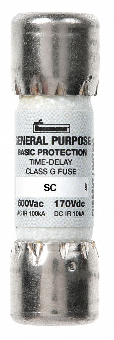 Fast Acting, Cylindrical, Fuse, SC Series, 600VAC/170VDC, Nonindicating